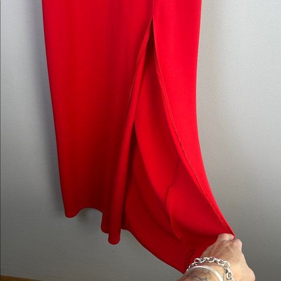 Amanda Uprichard Revolve Ivy Gown in Crimson Medium Strapless Dress Formal Dance - Picture 7 of 16